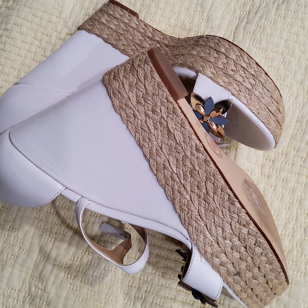 MICHAEL Michael Kors Heidi Wedge Espadrilles Size 6,5 - Picture 8 of 12